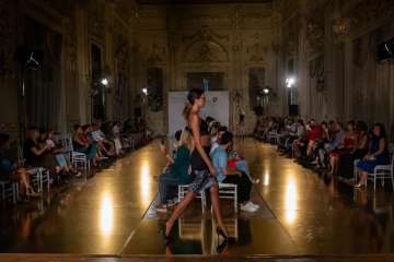 El espíritu heroico de las mujeres, protagonista de los diseños de la 2Âª jornada de GC Colección Bridal (Foto TA)